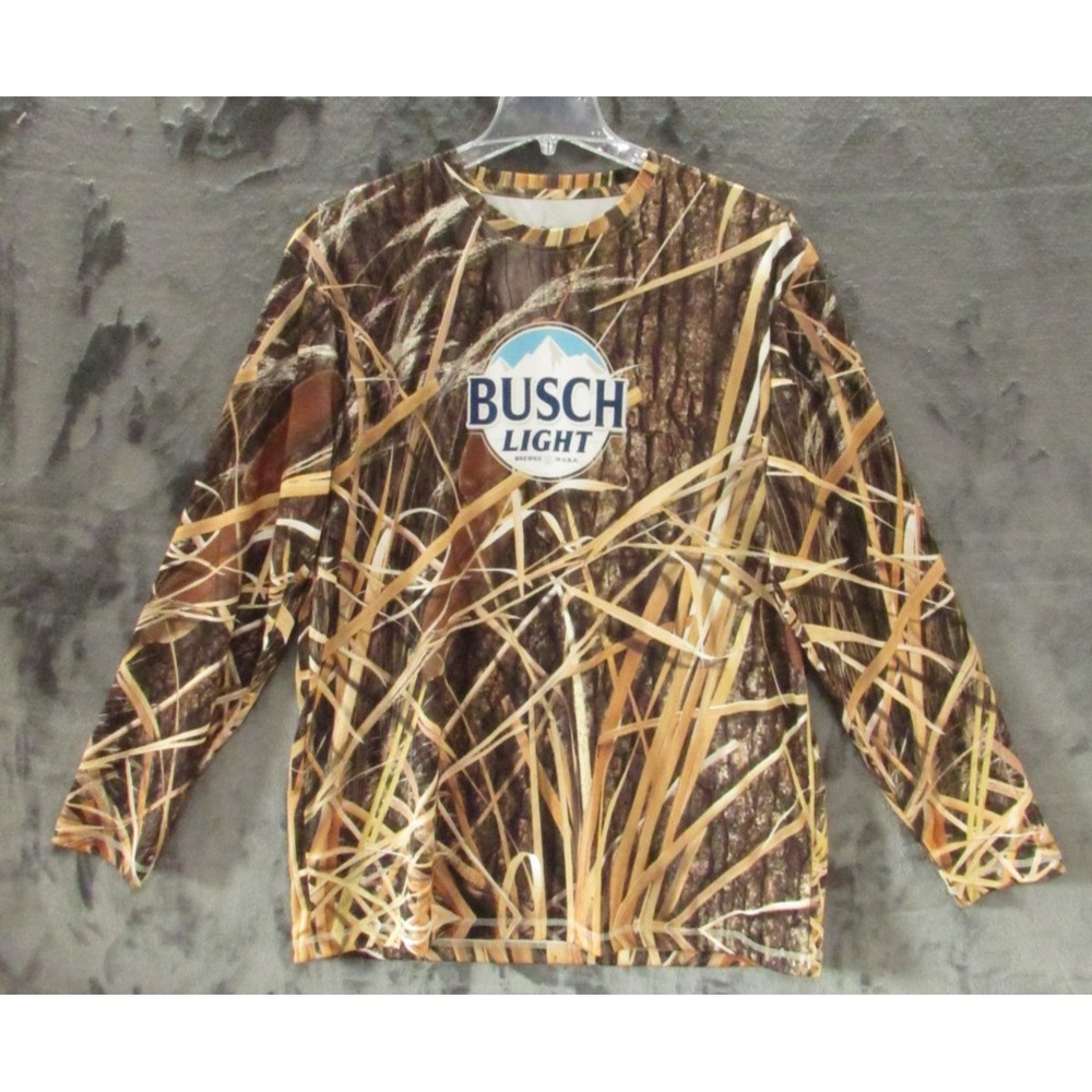 F.S.P. by HTT Busch Light MENS XXL 2XL CAMO CAMOURFLAGE Dri Long Sleeve T Shirt